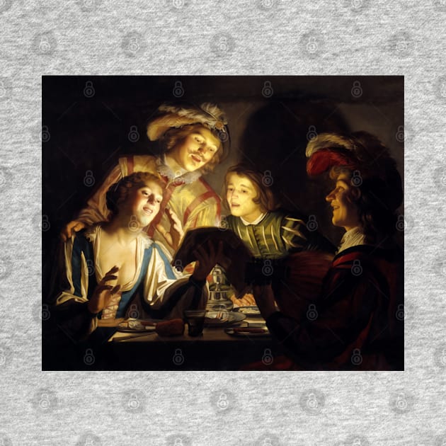 The Musicians by Gerard van Honthorst by academic-art